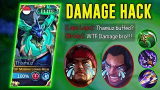 18 Kills + MANIAC!! THAMUZ SCARY DAMAGE BUILD IS HERE🔥TOP GLOBAL THAMUZ BEST BUILD - MLBB