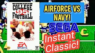 Bill Walsh College Football '95 (Sega Genesis): Air Force vs Navy that comes down to the last play!