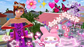 ديكورات جميله في منزل البنت في ساكورا سكول سمليتر sakura school simulator