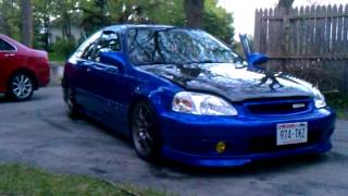 blue civic si