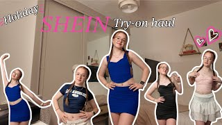 SHEIN HAUL + TRY ON *HOLIDAY CLOTHES*