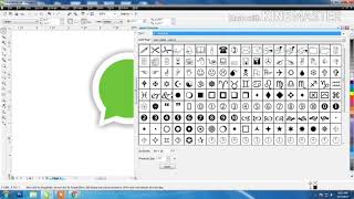 Easy whatsapp logo in CorelDraw