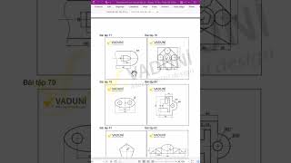 Tổng hợp bài tập vẽ AutoCAD 2D từ cơ bản đến nâng cao