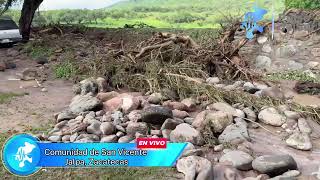 Compartimos imágenes de los estragos causados por el desbordamiento del arroyo de San Vicente ayer.