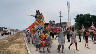 haridwar kawad yatra 2024 || कावड़ यात्रा और हुई तेज ft. @insane_ladka-n5z #kawadyatra2024