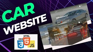 How To Make Car Selling Website - HTML CSS & JavaScript