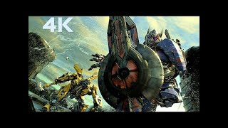 BUMBLEBEE vs OPTIMUS PRIME [4K] Transformers: The Last Knight - Bumblebee Real Voice (2017)