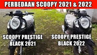 perbedaan Scoopy prestige black 2021 dan 2022