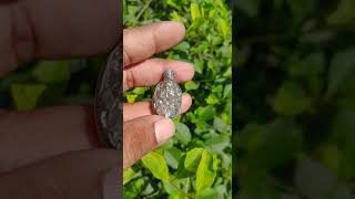 Raw pyrite pendant for prosperity