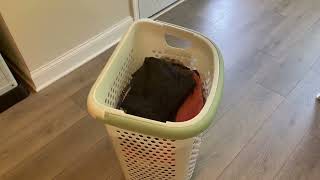 Honest review and demo of this rolling laundry basket!