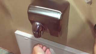 Vama automatic hand dryers at restaurant