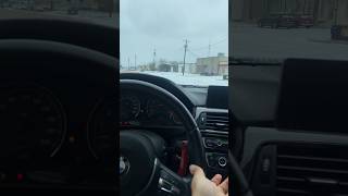 Driving BMW m3 on all ice