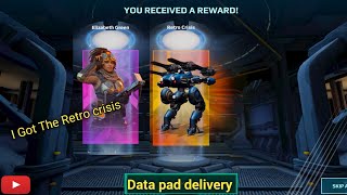 I Got The Retro Crisis War Robots Blue Data Pack Opening || Data Pad Delivery || War Robots In Hindi