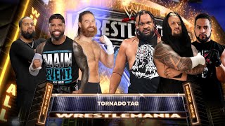 WWE 2K24 Jey uso Jimmy uso Sami zayn vs The Bloodline