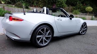 Mazda MX-5 Miata Sport Recaro in Ceramic White with Mazda Accessories in 4K