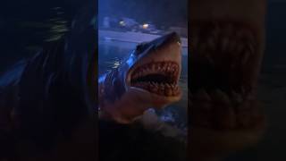 SHARK 🦈 ATTACK ON STUDIO TRAM TOUR!!! #shorts #jaws #shark #sharkattack #universalstudios