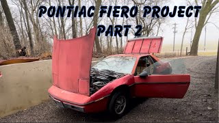 My SECOND Fiero is Here! Quick Walk Around of my 1984 Fiero 2M4 SE