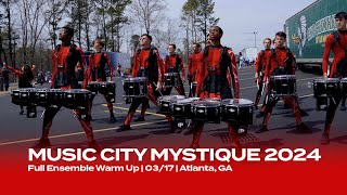 Music City Mystique 2024 | 03/17 | WGI Atlanta Full Ensemble Warm Up