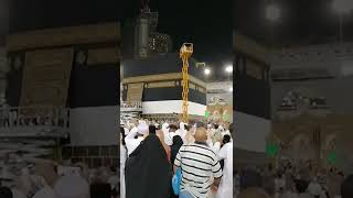 ghalfe kaaba badli k khoubsorat manazir || Kiswa Kaaba Changing Annual Ceremony || #makkahlivetoday