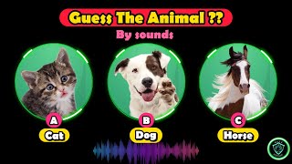 Can You Guess The Animals By Their Sounds ?? | Guess The Animals By Sounds