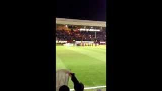 Motherwell vs Celtic Motherwell fans