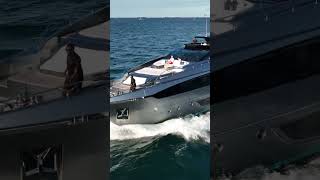 Riva yacht bow - top view