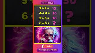 MATH TEST - IQTEST PER MENTI BRILLANTI #iqtest  #math #puzzle