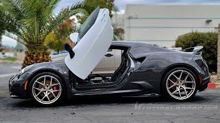 Alfa Romeo 4C Vertical Lambo Door Conversion Kit by Vertical Doors, Inc.