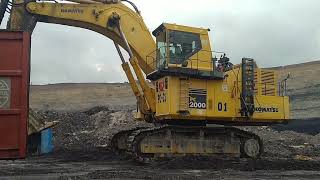 RCML Coals Mines Komatsu PC2000 Marching.