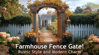 Charming Farmhouse Garden Gate Ideas You’ll Adore!