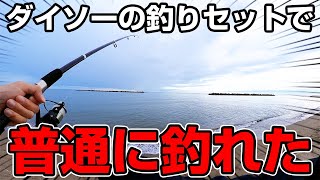 釣りど初心者がダイソーの激安セットで釣りを始めてみたらいきなり釣れた