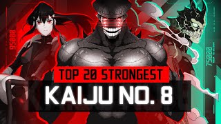 TOP 20 Strongest - Kaiju No. 8 [POWER LEVELS] [60FPS] [SPOILERS]