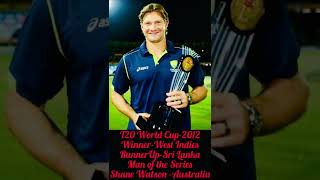 ICC T20 world cup man of tournaments winners 2007 to 2022