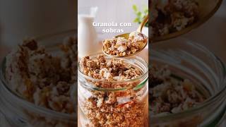 #GRANOLA DE SOBRAS! Así es, aprovechando la pulpa sobrante de cuando haces leche 🥛 de #almendras.