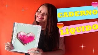 DIY - VOLTA ÁS AULAS/ CADERNO LÍQUIDO