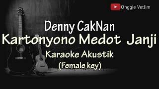 [ Karaoke ] Kartonyono Medot Janji [ Karaoke Gitar Akustik ] No Vocal - Female Key - Lirik