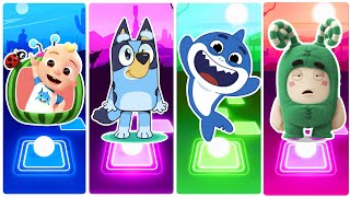 Cocomelon 🆚 Bluey 🆚 Baby Shark 🆚 Oddbods.🎶 Who Is Best?