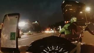 ROAD TRIP  RAMAI JALAN DI MALAM HARI || GOJEK JAKARTA ||