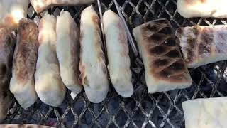 Fresh Roosterkoek made on Braai in Kruger