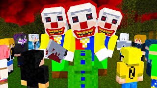 殺人ピエロが3人いる！？サバイバル【マインクラフト】