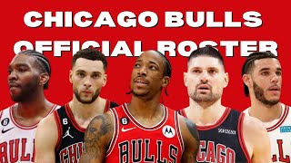 CHICAGO BULLS OFFICIAL ROSTER 2022-2023 NBA SEASON