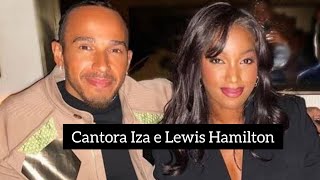 Cantora Iza e Lewis Hamilton