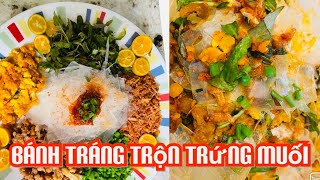 Bánh tráng trộn trứng muối