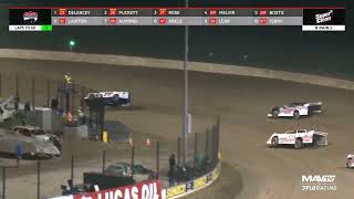 William Rose violent flip at Eldora during the Steel Block Late Model B-Main 2