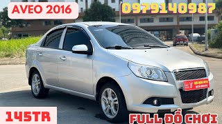 Aveo 2016 tư nhân xe cực đẹp vào full đồ chơi chỉ 145tr alo 0346871990