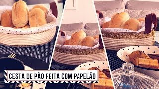 DO LIXO AO LUXO CESTA PARA PÃO COM PAPELÃO