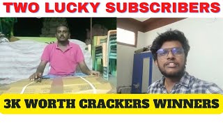 Giveaway for 2 Lucky Subscribers| Giveaway Winners #giveaway #crackers #winner #kannancrackers