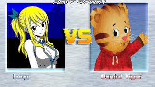 M.U.G.E.N REQUESTS | Lucy Heartfilia vs Daniel Tiger | Fairy Tail vs Daniel Tiger's Neighborhood