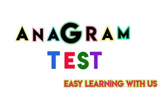 Can You Solve These Anagrams? | A Unique Test to check your Vocabulary | English Quiz