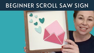 Valentine's Scroll Saw Sign - Free Pattern